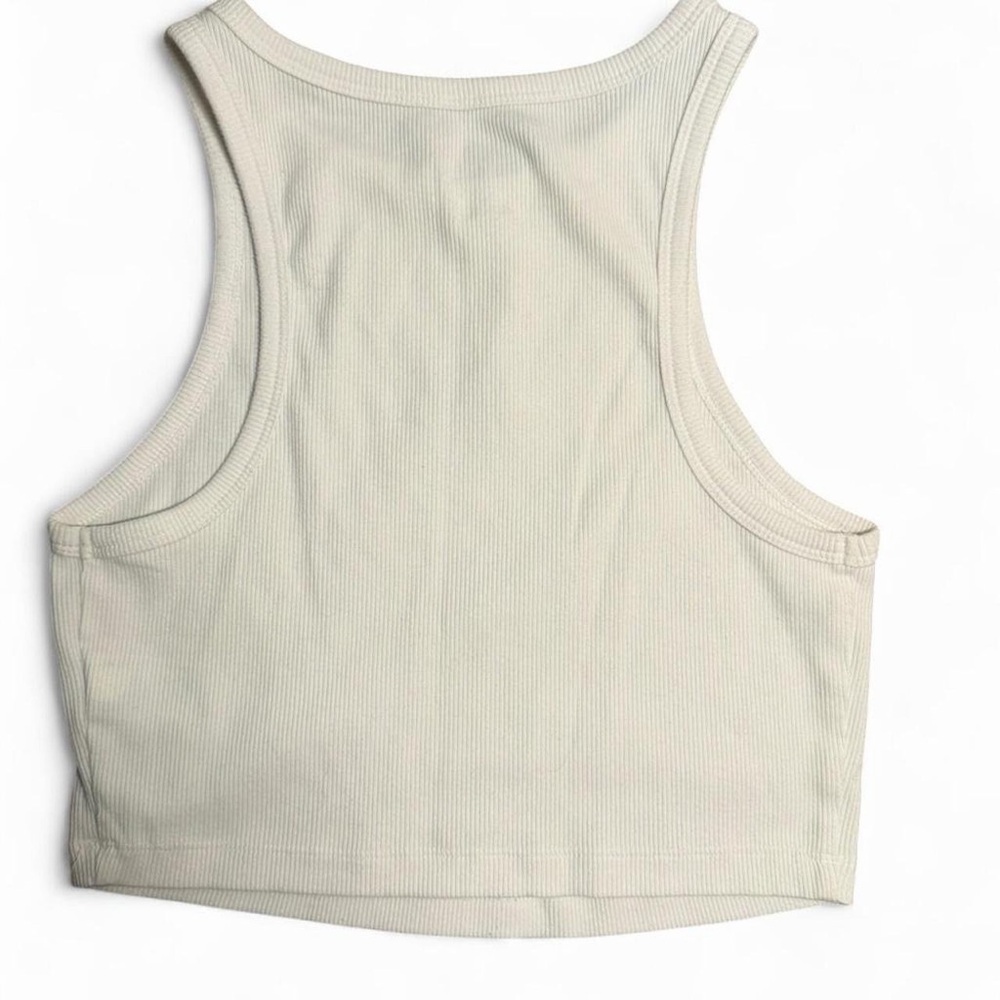 Wild Fable Ribbed White Tank - Picture 3 of 3